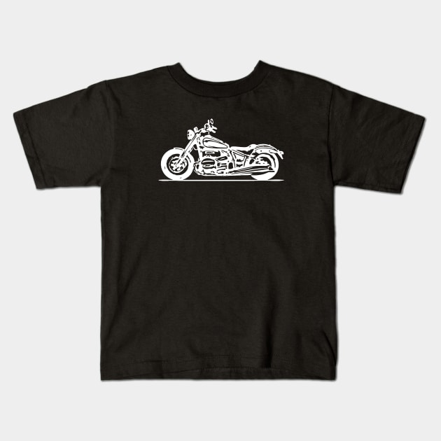 R18 Bike First Generation White Sketch Art Kids T-Shirt by DemangDesign